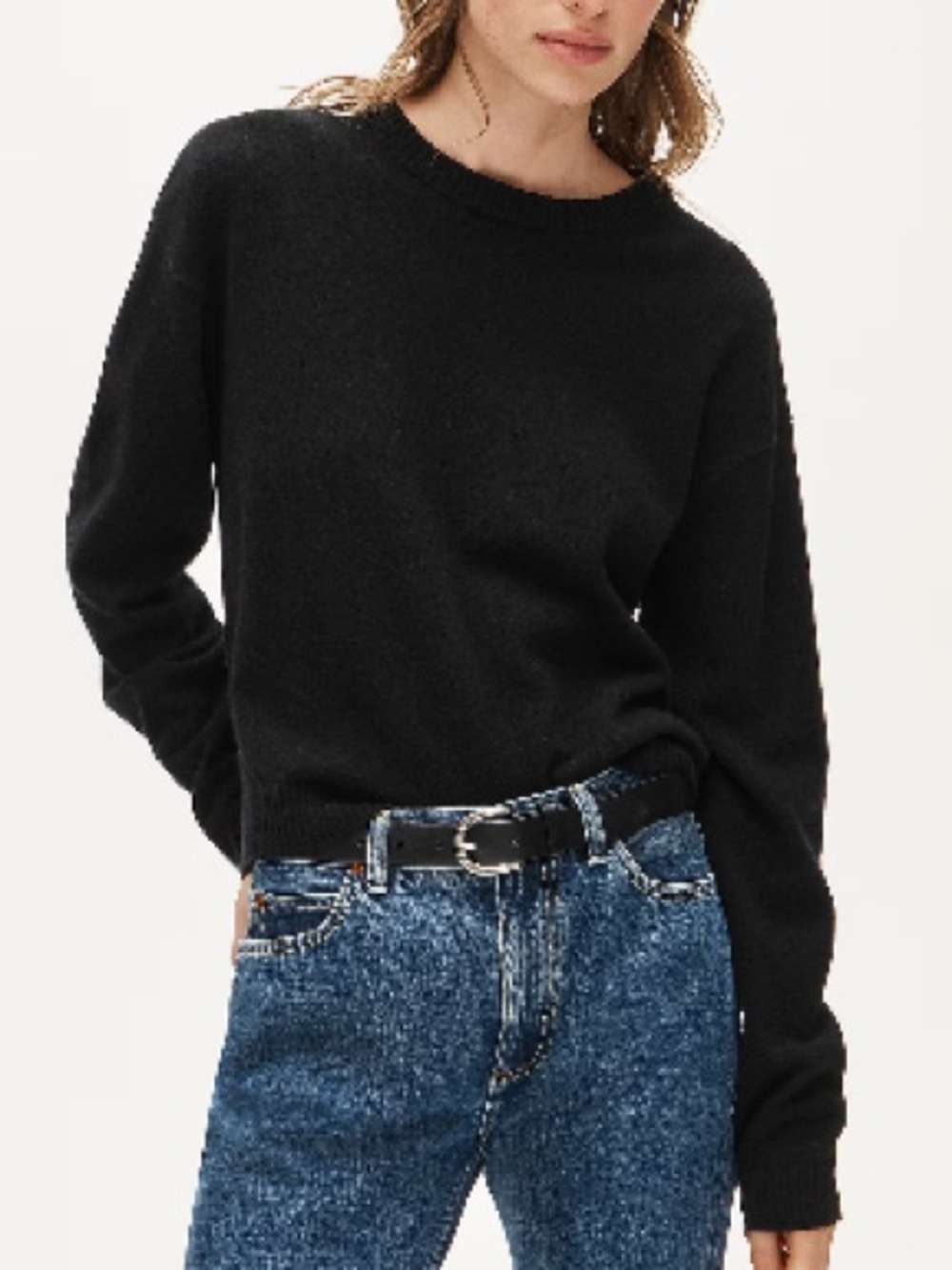 J. Crew Black Crewneck Sweater